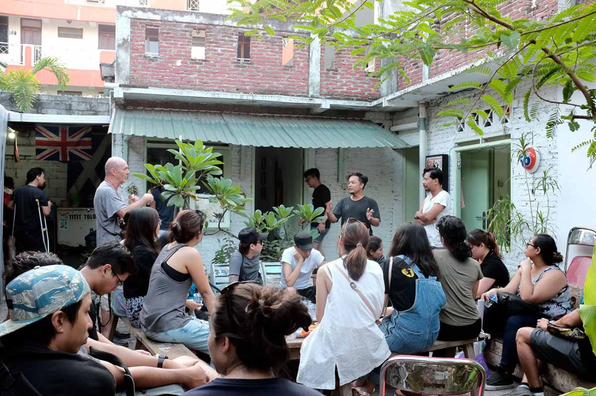 Suasana Ruang MES 56 saat mengadakan workshop atau sebuah acara